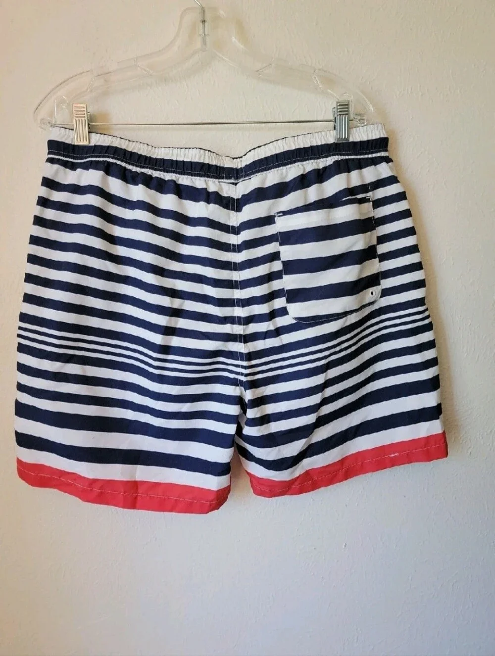 ASOS Men's Striped Navy & White Swim Shorts SZ 36